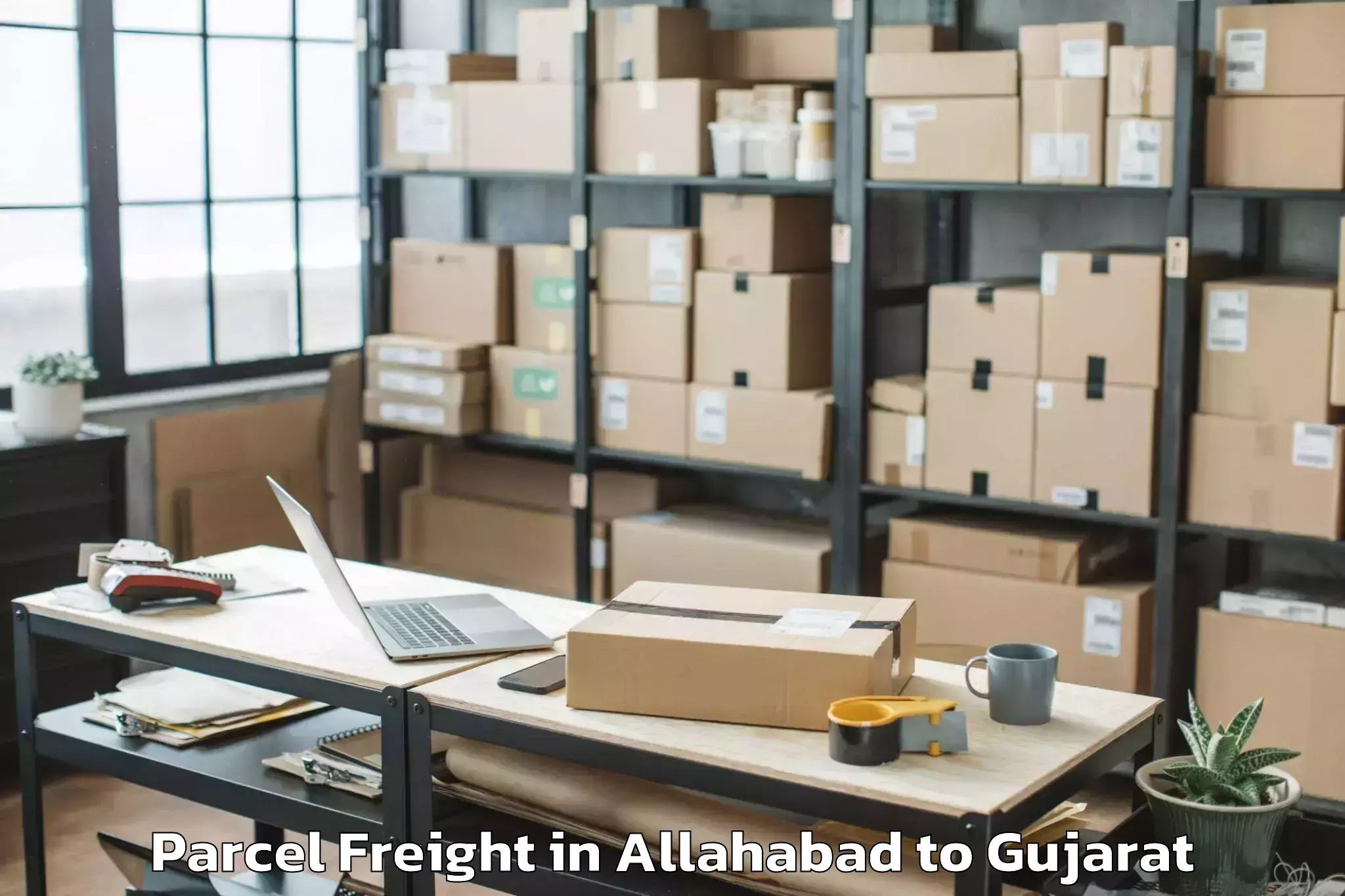 Allahabad to Dhuwaran Parcel Freight